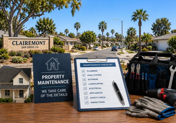 Property maintenance and repairs in Clairemont