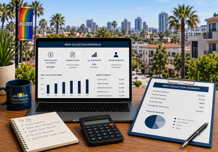 Rent collection and owner financial reporting in Hillcrest
