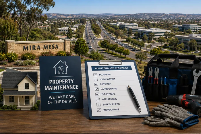 Property maintenance and repairs in Mira Mesa