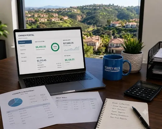 Rent Collection and Owner Financial Reporting in Torrey Hills