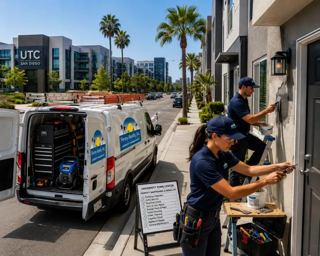 Property maintenance and repairs in University Town Center